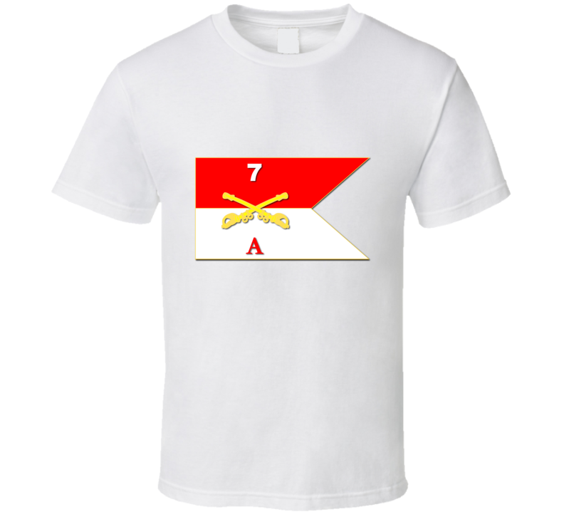 Army - A Co Guidon - 7th Cavalry T Shirt