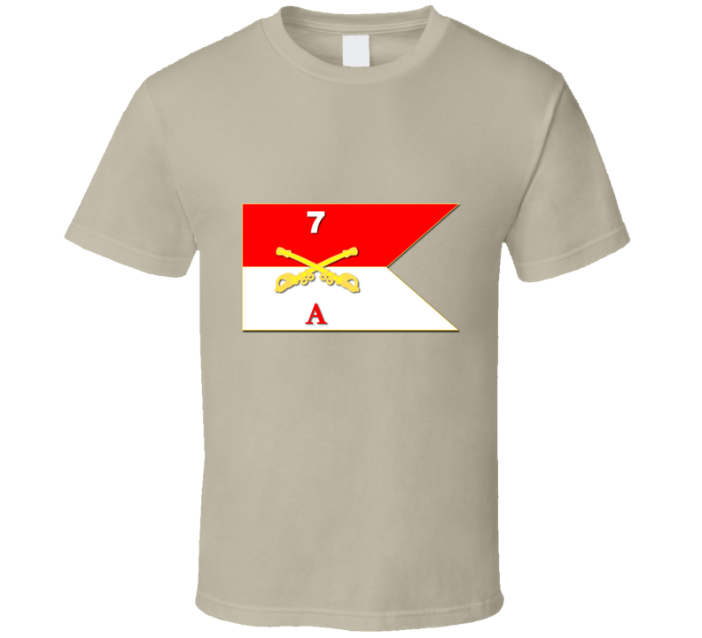 Army - A Co Guidon - 7th Cavalry T Shirt