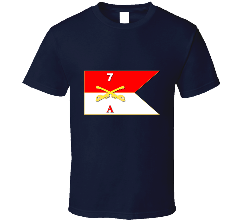 Army - A Co Guidon - 7th Cavalry T Shirt