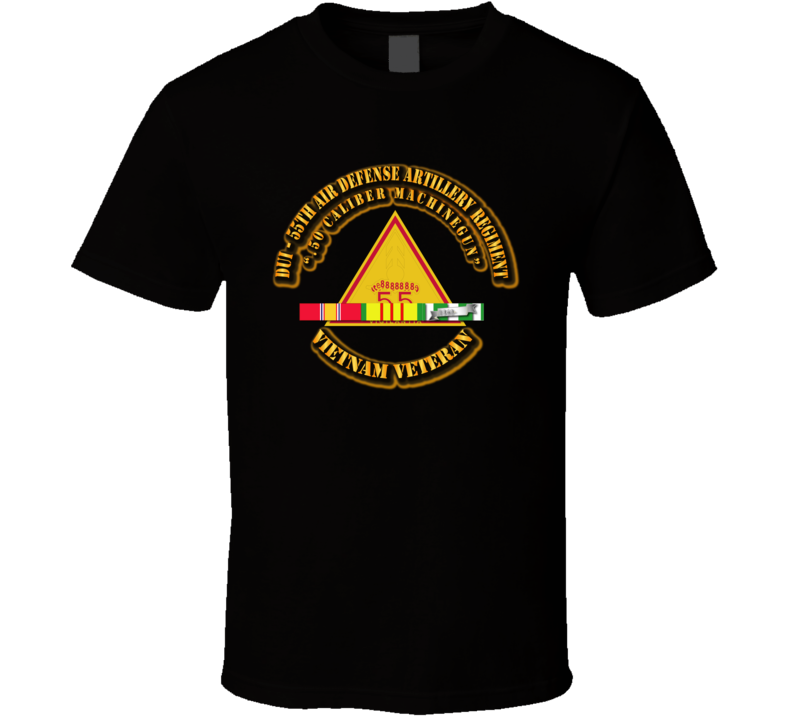 Dui - 55th Air Defense Artillery Regiment With Svc Ribbon T Shirt