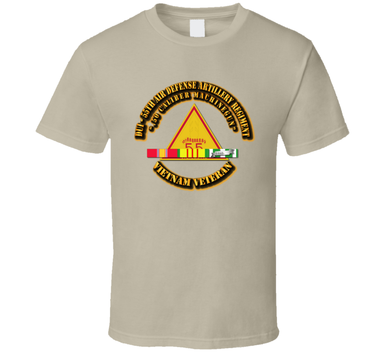 Dui - 55th Air Defense Artillery Regiment With Svc Ribbon T Shirt