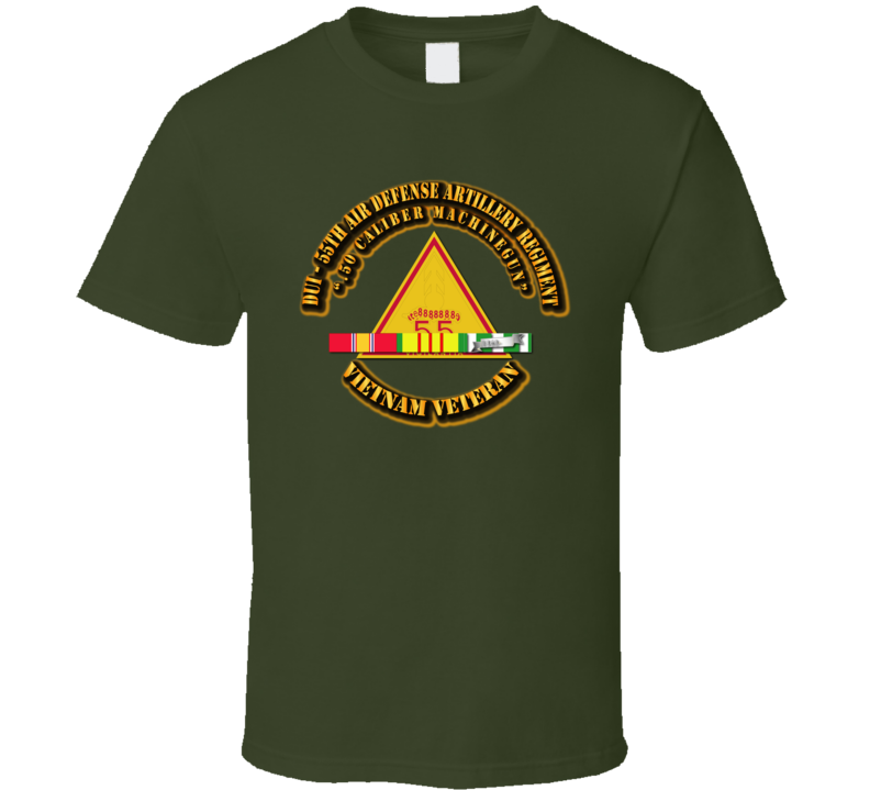 Dui - 55th Air Defense Artillery Regiment With Svc Ribbon T Shirt