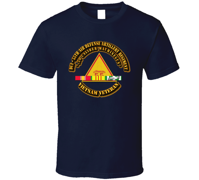 Dui - 55th Air Defense Artillery Regiment With Svc Ribbon T Shirt