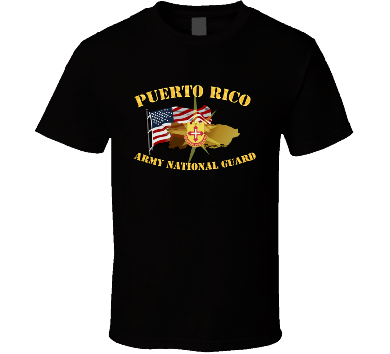 Puerto Rico - Arng W Flag T-shirt