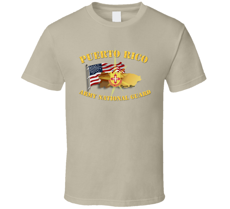 Puerto Rico - Arng W Flag T-shirt