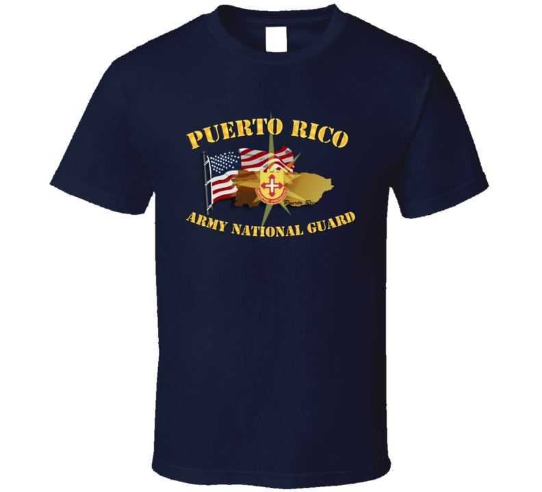 Puerto Rico - Arng W Flag T-shirt