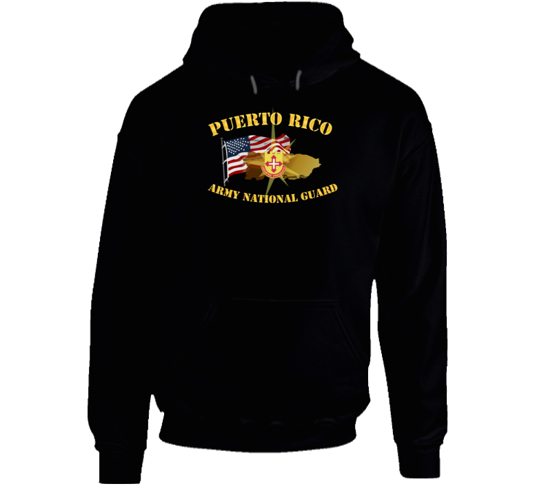 Puerto Rico - Arng W Flag Hoodie