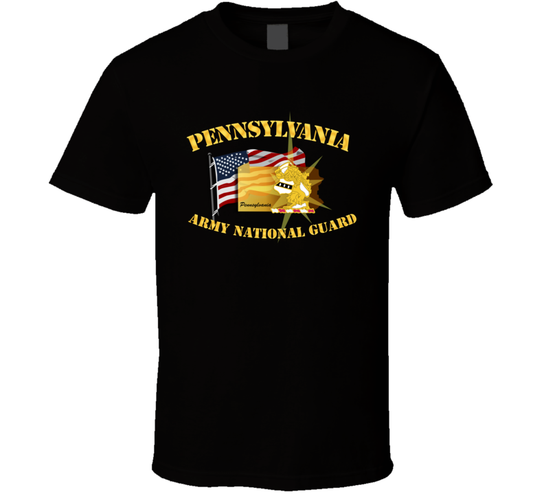 Pennsylvania - Arng W Flag T-shirt