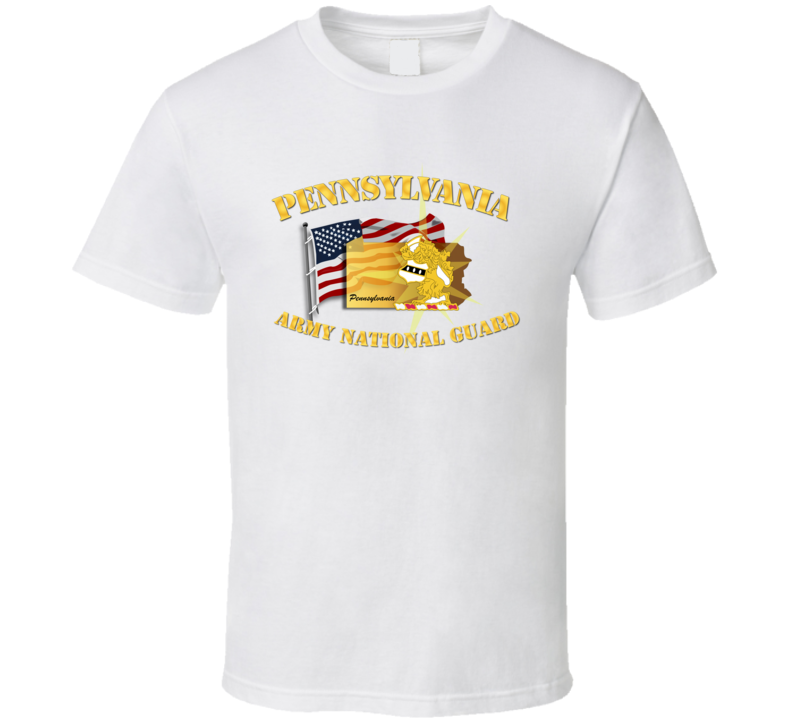 Pennsylvania - Arng W Flag T-shirt