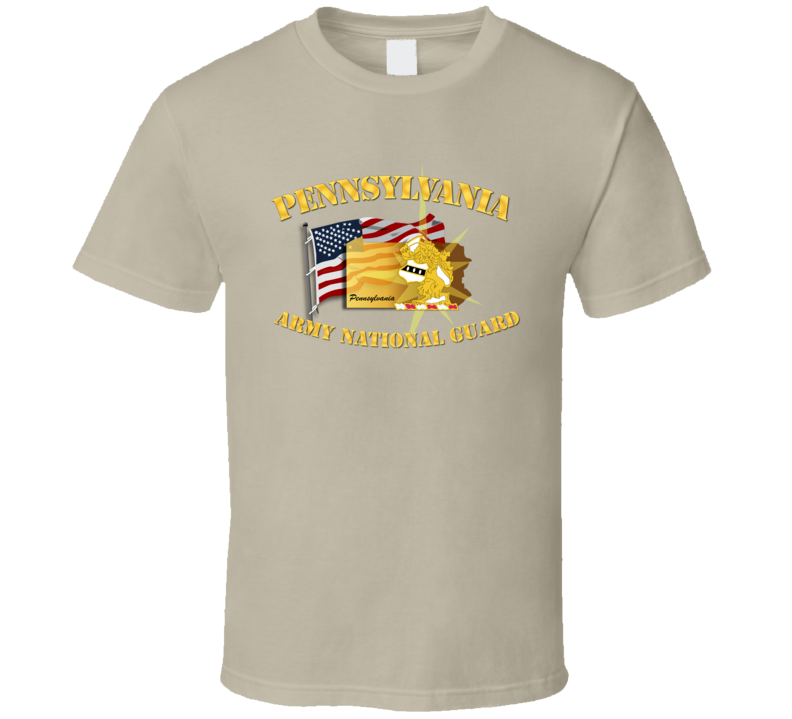 Pennsylvania - Arng W Flag T-shirt