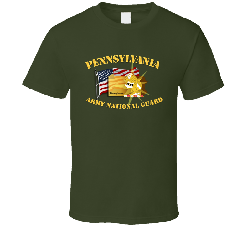 Pennsylvania - Arng W Flag T-shirt