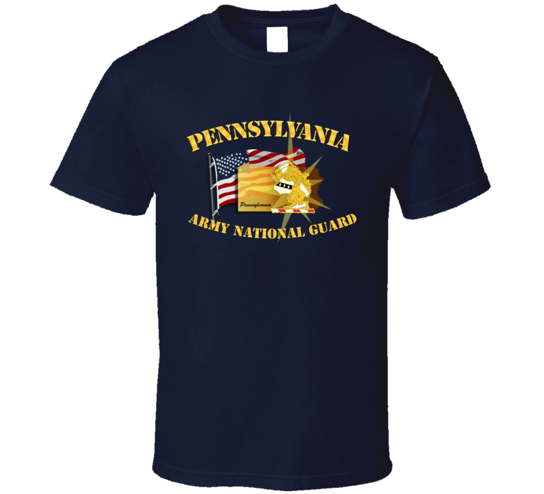 Pennsylvania - Arng W Flag T-shirt