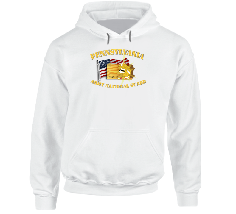 Pennsylvania - Arng W Flag Hoodie