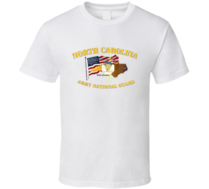 North Carolina - Arng W Flag T-shirt