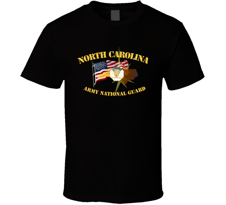 North Carolina - Arng W Flag T-shirt