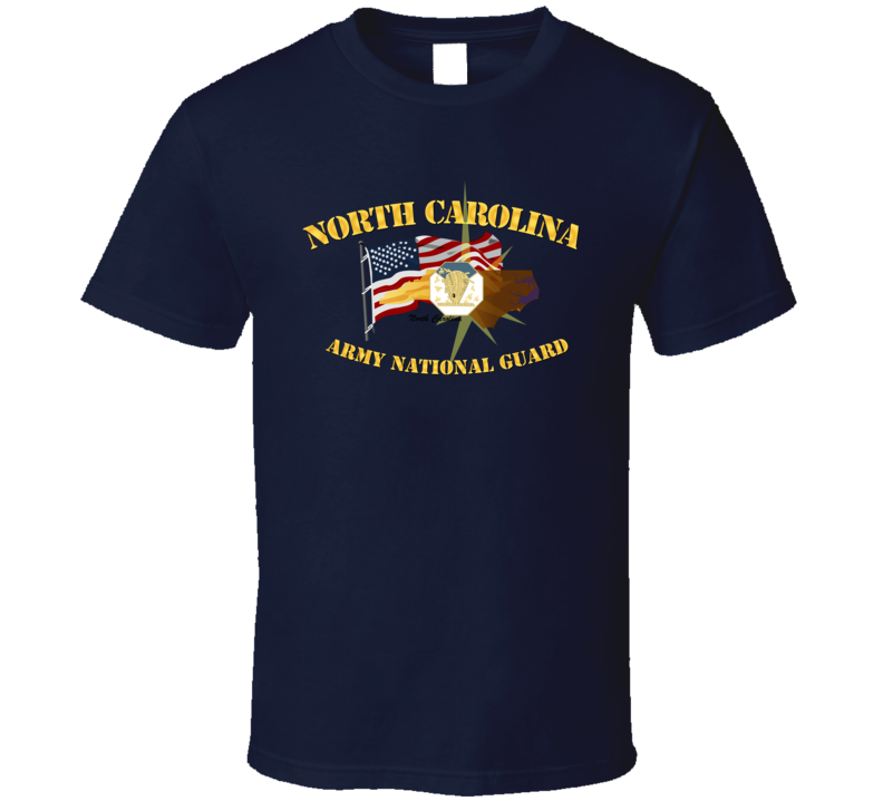 North Carolina - Arng W Flag T-shirt