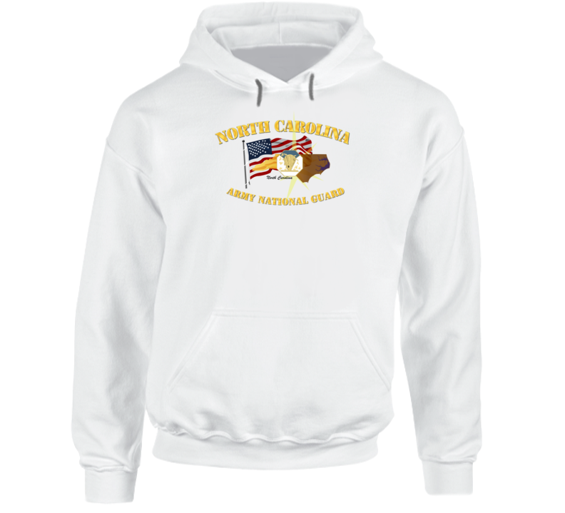 North Carolina - Arng W Flag Hoodie