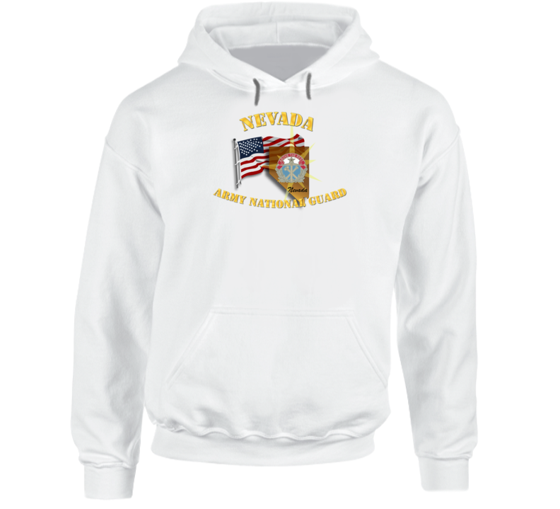 Nevada - Arng W Flag Hoodie