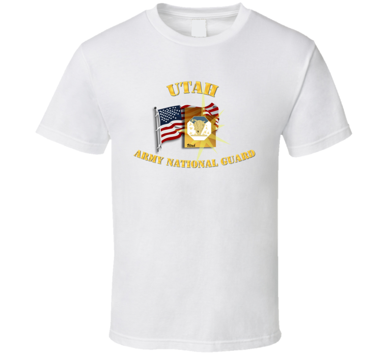 Utah - Arng W Flag - T-shirt