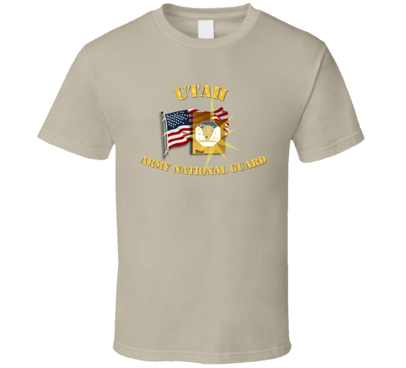 Utah - Arng W Flag - T-shirt