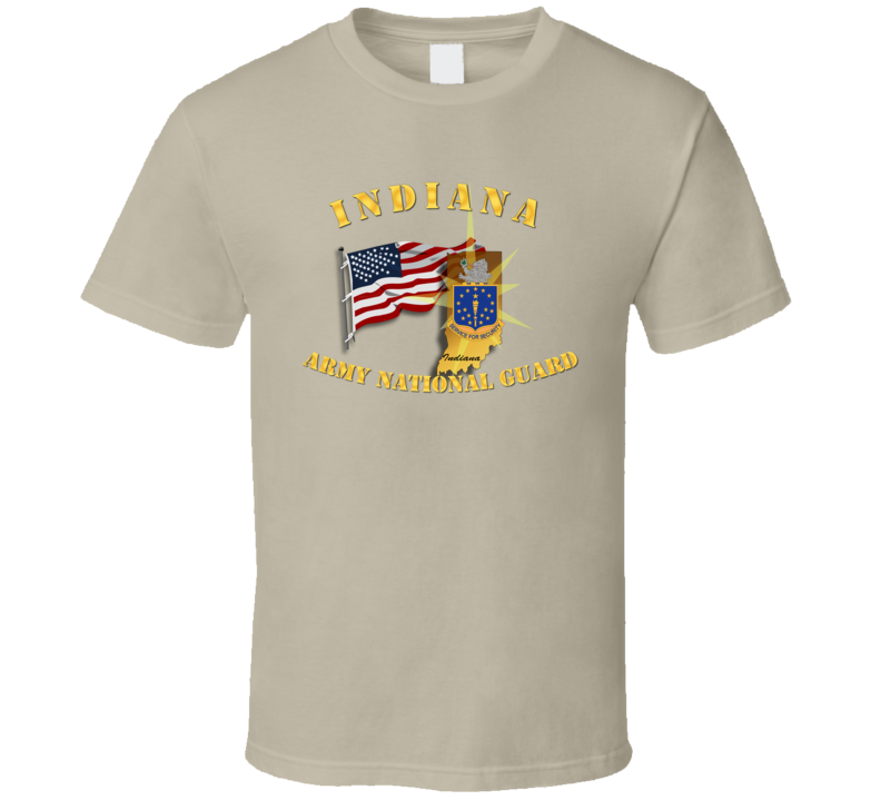 Indiana - Arng W Flag T Shirt