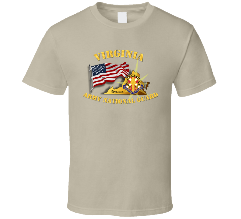 Virginia - Arng W Flag - T-shirt