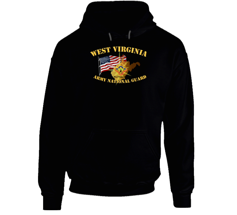 West Virginia - Arng W Flag - Hoodie