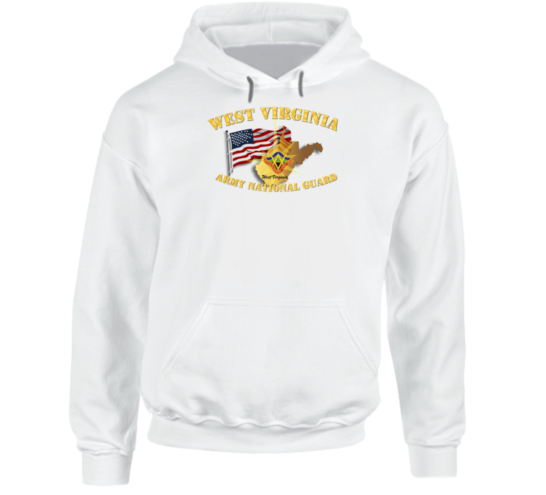 West Virginia - Arng W Flag - Hoodie