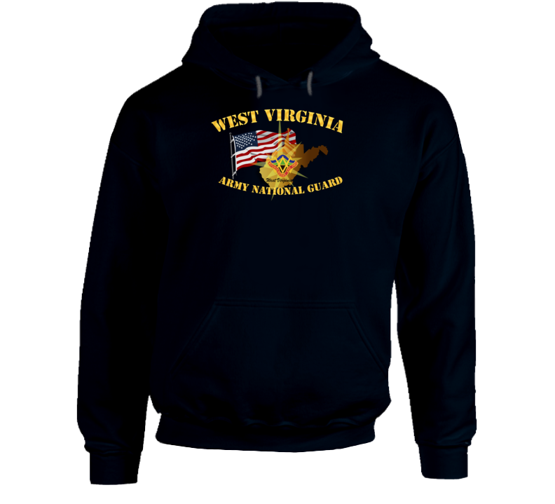 West Virginia - Arng W Flag - Hoodie