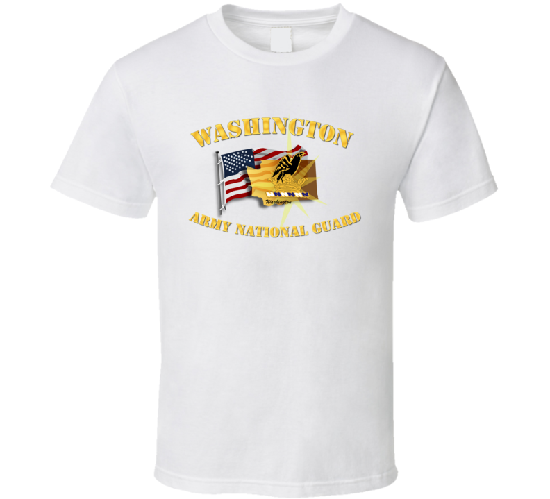 Washington - Arng W Flag - T-shirt