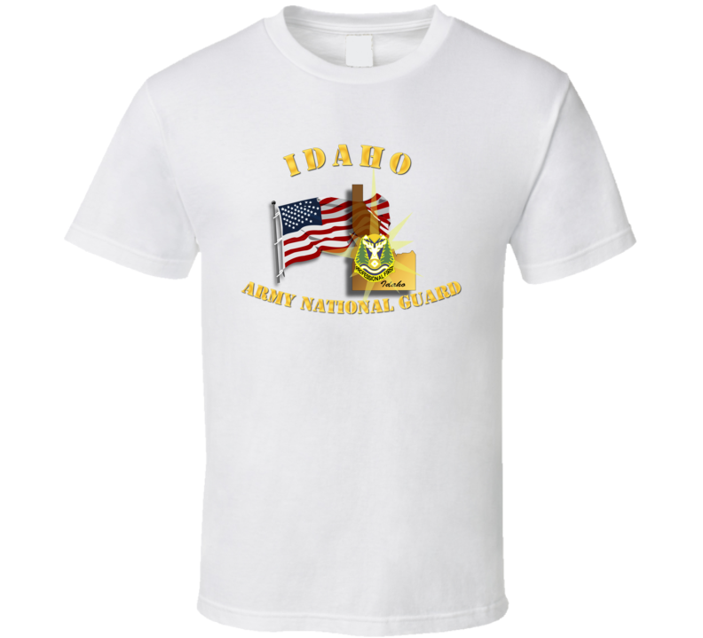 Idaho - Arng W Flag T Shirt