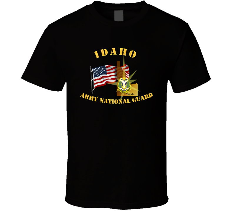 Idaho - Arng W Flag T Shirt