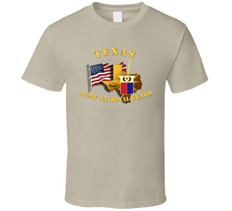 Texas - Arng W Flag T Shirt