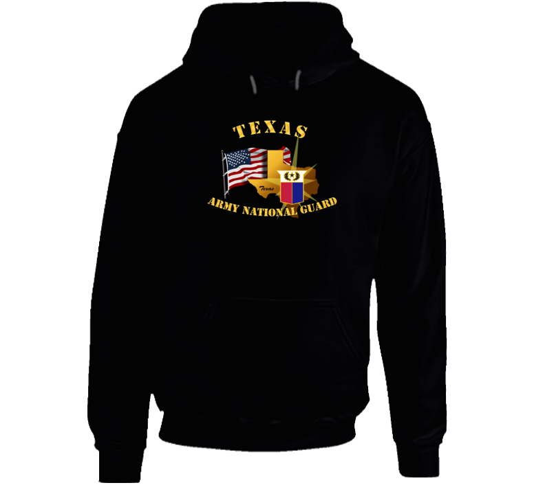 Texas - Arng W Flag Hoodie