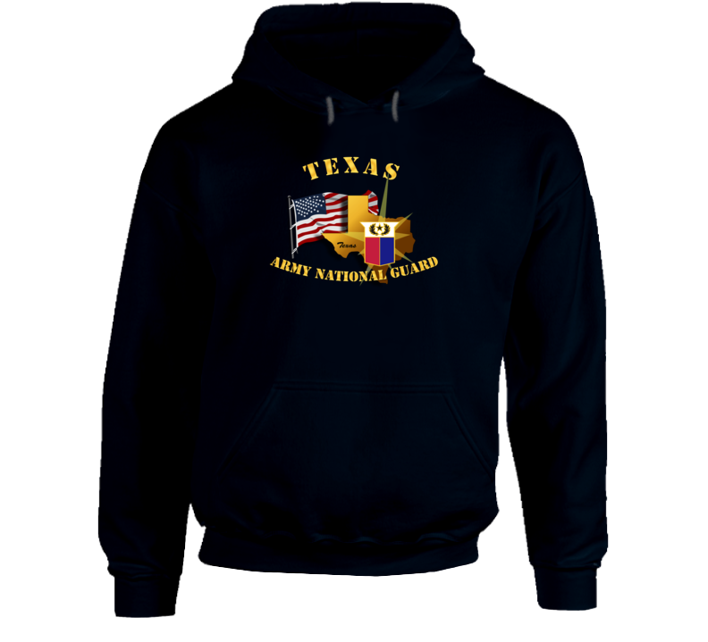 Texas - Arng W Flag Hoodie
