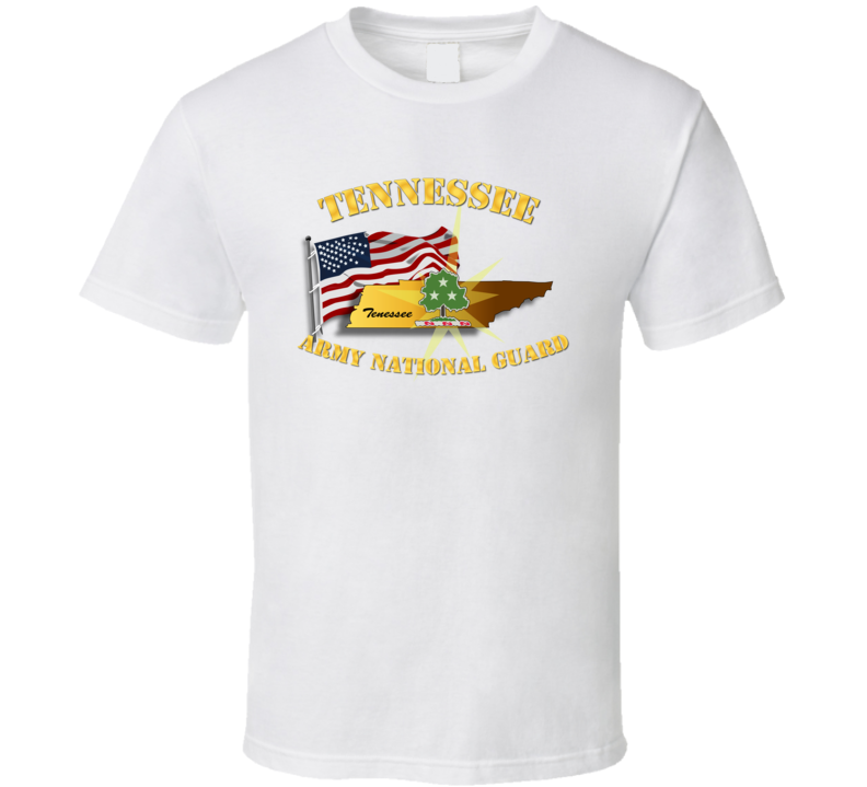 Tennessee - Arng W Flag T Shirt
