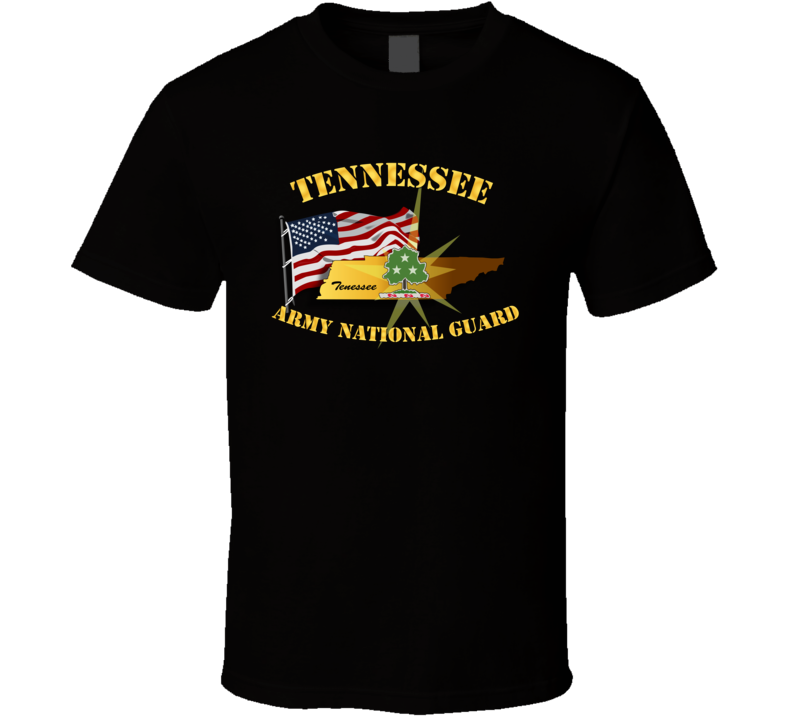 Tennessee - Arng W Flag T Shirt