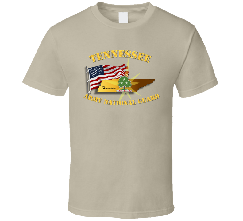Tennessee - Arng W Flag T Shirt
