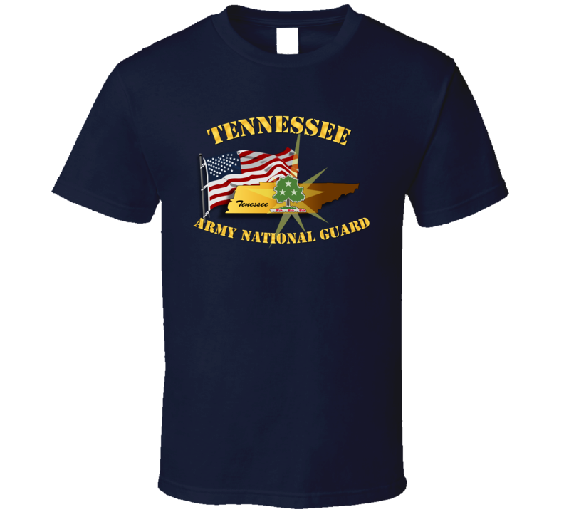 Tennessee - Arng W Flag T Shirt