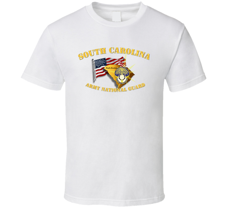 South Carolina - Arng W Flag - T-shirt