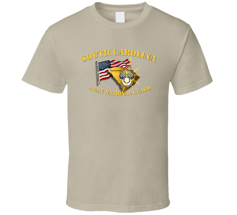 South Carolina - Arng W Flag - T-shirt