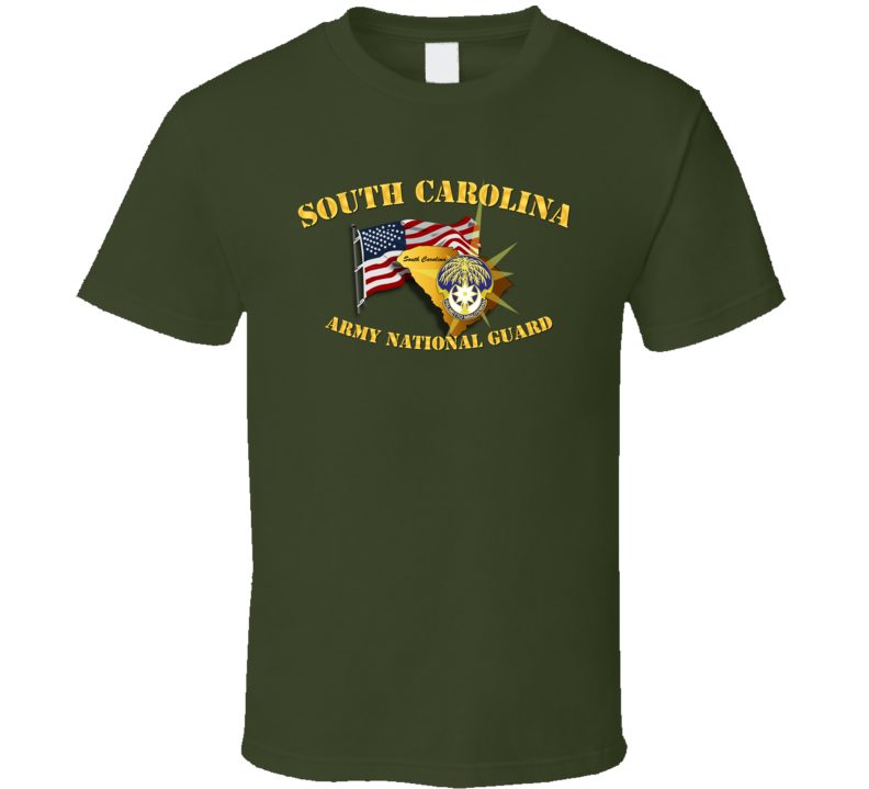 South Carolina - Arng W Flag - T-shirt