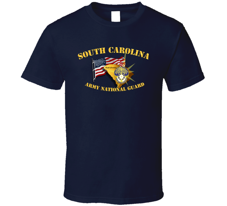 South Carolina - Arng W Flag - T-shirt