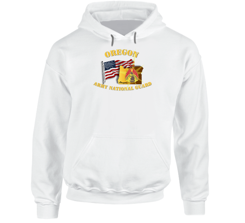 Oregon - Arng W Flag - Hoodie