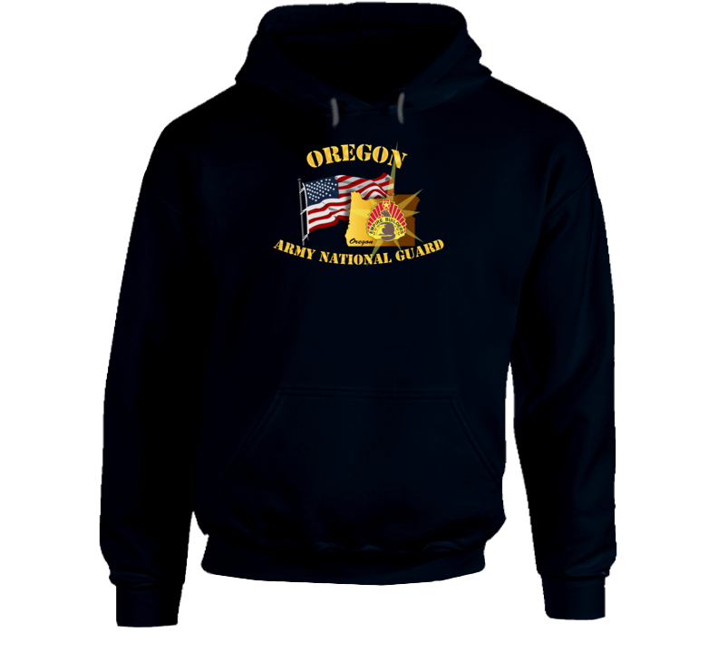 Oregon - Arng W Flag - Hoodie