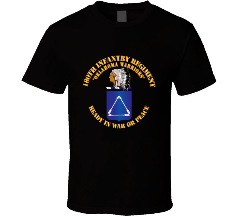 Army - 180th Infantry Regiment - Coa - T-shirt