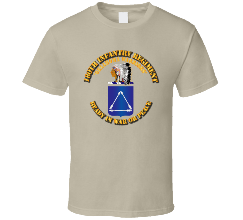 Army - 180th Infantry Regiment - Coa - T-shirt