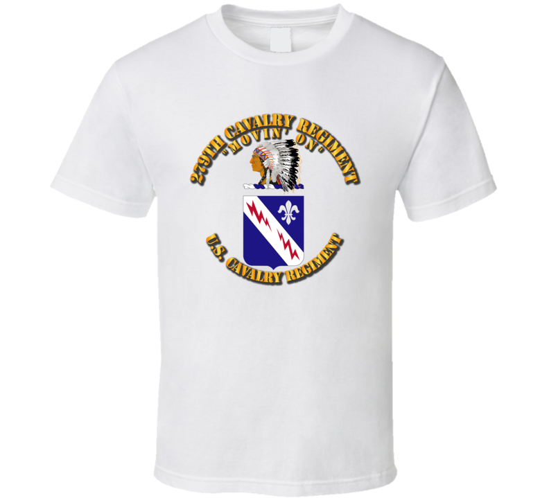 Army - 279th Cavalry Regiment - Coa - T-shirt