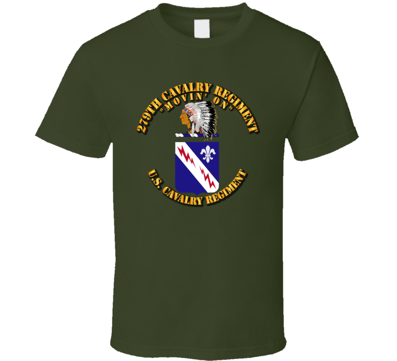 Army - 279th Cavalry Regiment - Coa - T-shirt