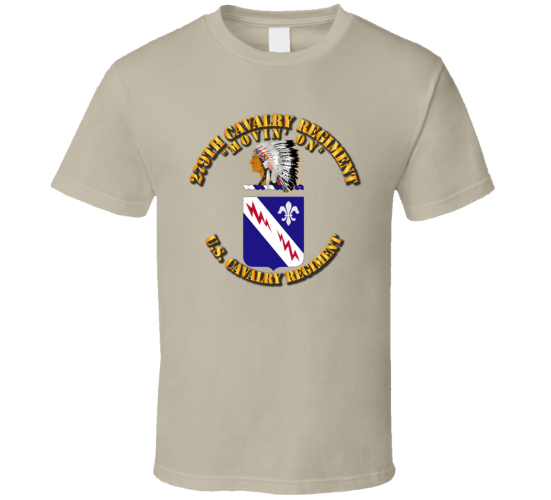 Army - 279th Cavalry Regiment - Coa - T-shirt